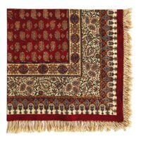 رومیزی قلمکار طرح سنتی چهارنفره کد 100-3