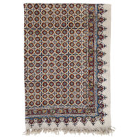 رومیزی قلمکار ممتاز اصفهان طرح حصیری مدل G177