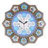 ساعت دیواری خاتم کاری طرح خورشیدی کد 43