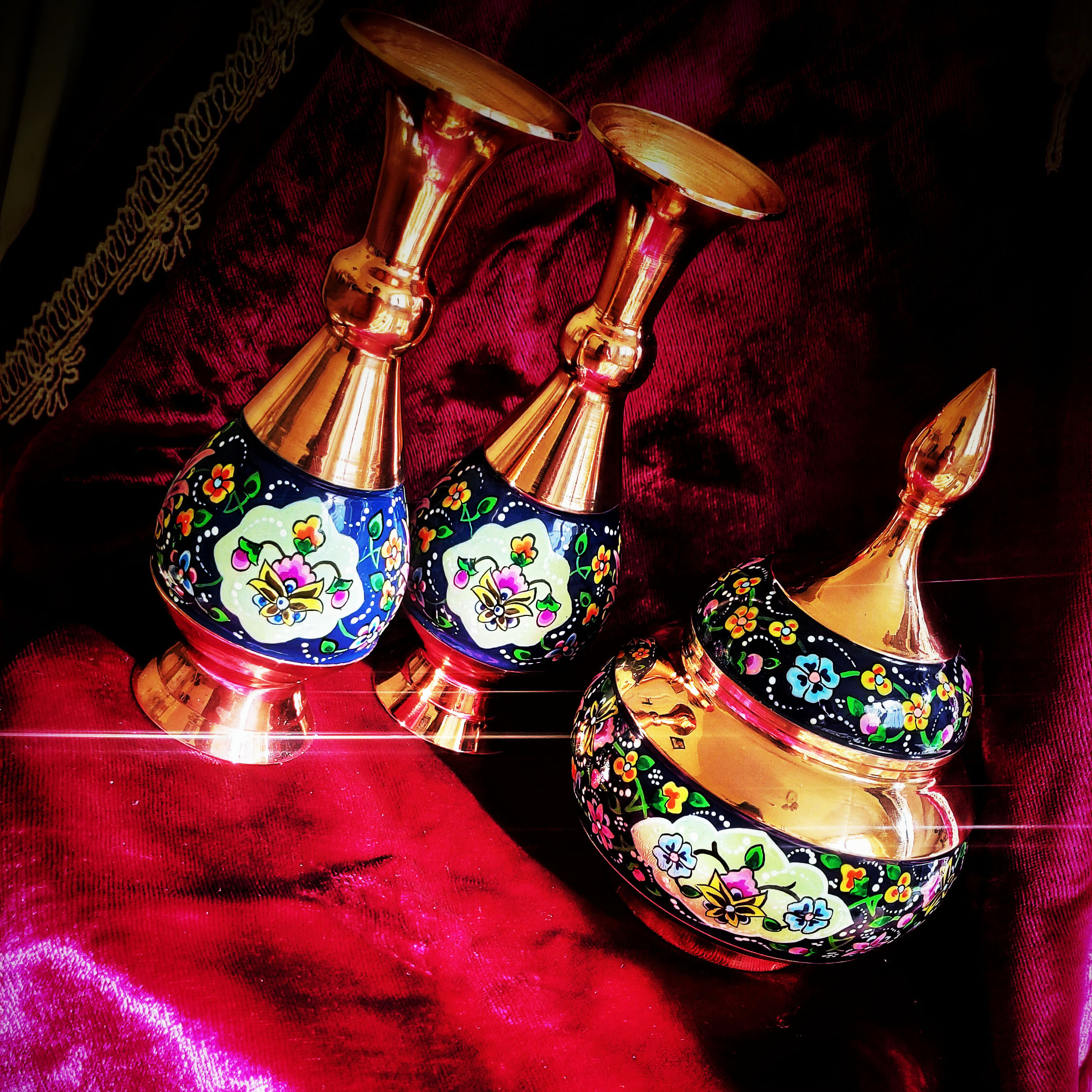 گلدان مسی مدل پرداز کد trj16 بسته دو عددی - تصویر 6