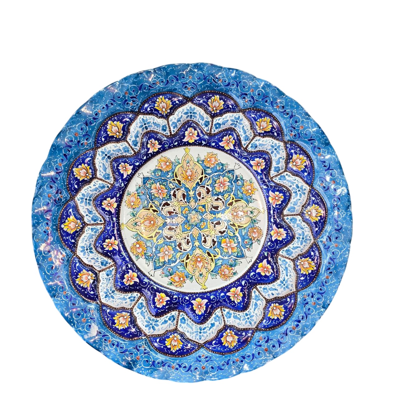 شیرینی خوری میناکاری مسی میناسرای نیکنامی کد 35