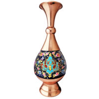 گلدان مسی نگارستان نيلی مدل پرداز کد 25gold