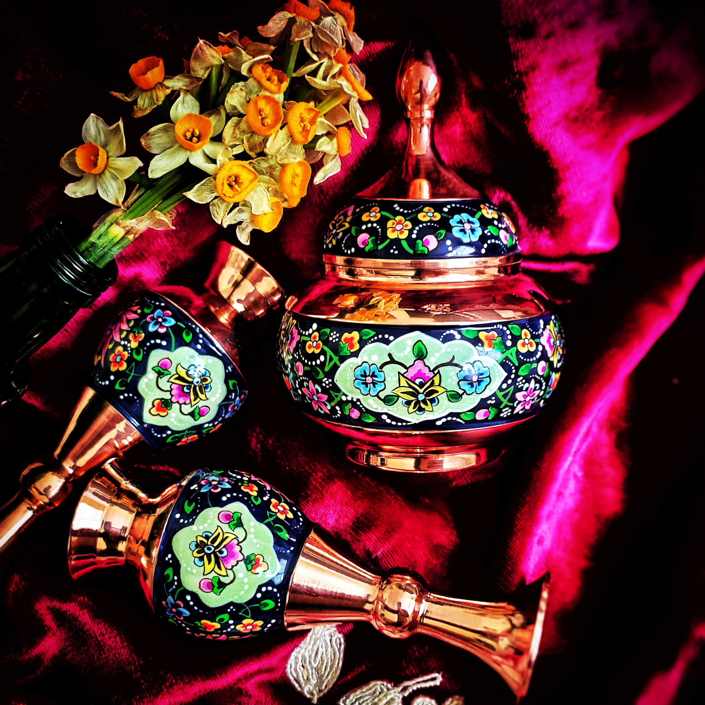 گلدان مسی مدل پرداز کد trj16 بسته دو عددی - تصویر 7