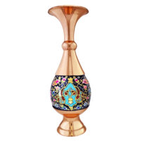 گلدان مسی نگارستان نيلی مدل پرداز کد gold20