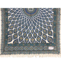 رومیزی قلمکار ممتاز اصفهان اثر عطريان طرح مسجد شیخ لطف اله مدل G125سایز 100*150 سانتی متر