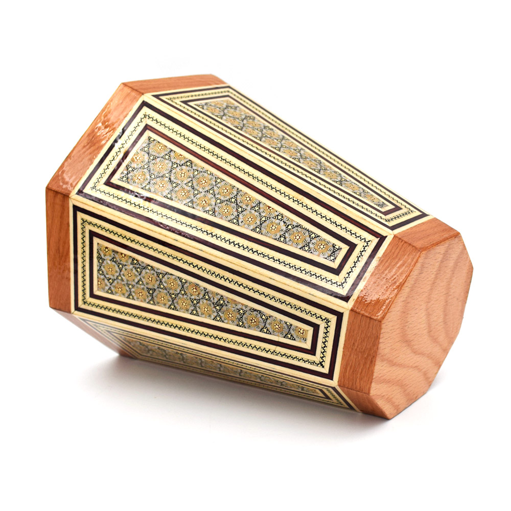 سطل خاتم کاری چوبی کد 24 - تصویر 3