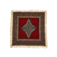 رومیزی قلمکار ممتاز اصفهان اثر عطريان طرح ترنج خاطره مدل G152 سايز 100*100 سانتي متر
