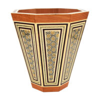 سطل خاتم کاری چوبی کد 24