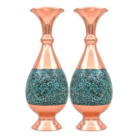 گلدان فیروزه کوبی کد 25-2 بسته 2 عددی