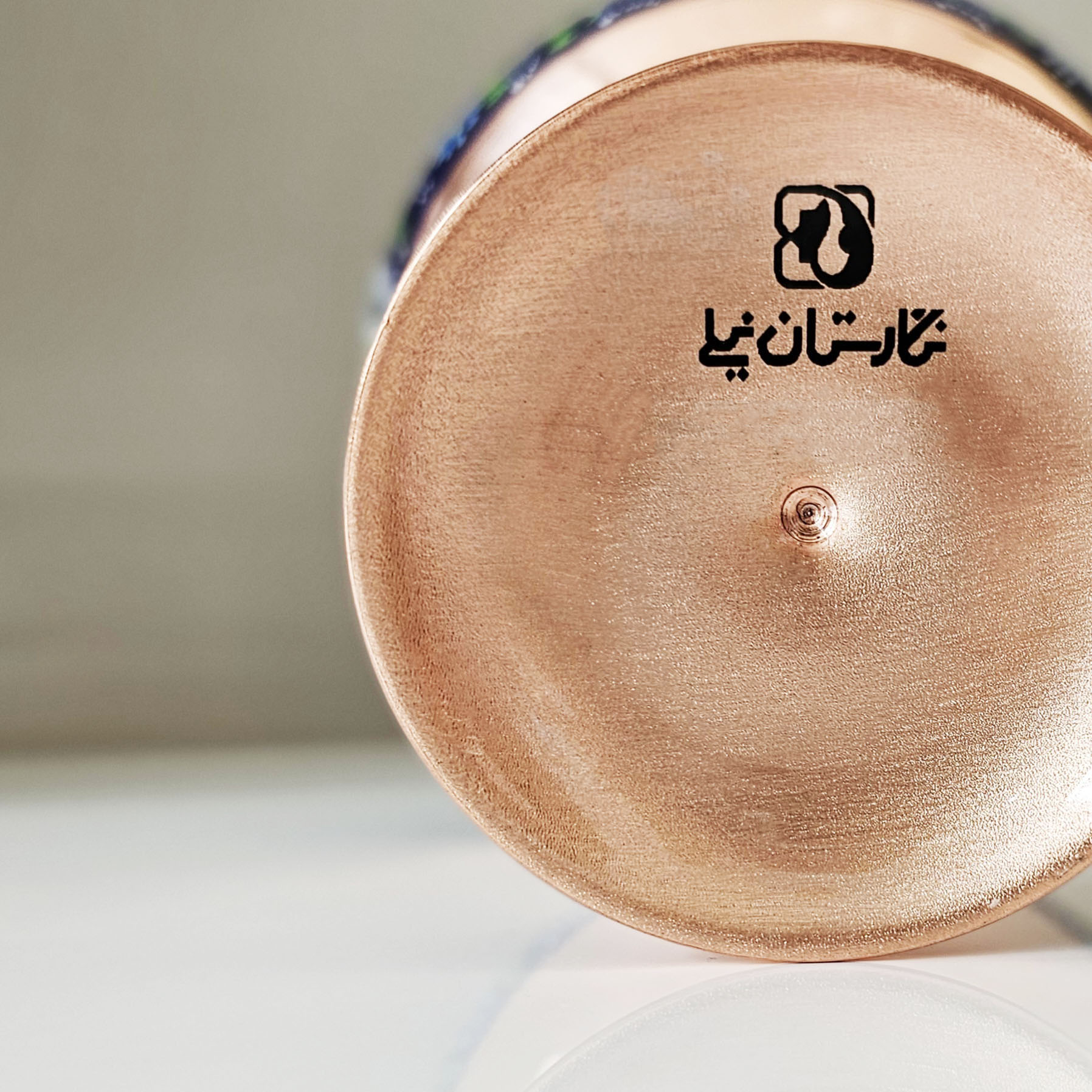 گلدان مسی نگارستان نيلی مدل پرداز کد JR-gold25 بسته 2 عددی - تصویر 7