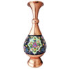 گلدان مسی نگارستان نیلی مدل پرداز کد 25
