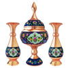 ست 3 تکه گلدان و شکلات خوری مسی مدل پرداز کد JR-1623trj