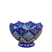 کاسه میناکاری مسی میناسرای نیکنامی مدل لاله کد 05