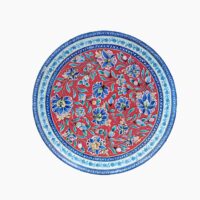 بشقاب میناکاری مسی میناسرای نیکنامی مدل ختایی01 Bskr18