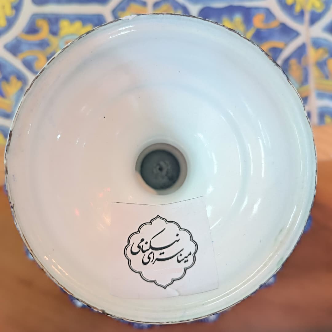 شیرینی خوری میناکاری مسی میناسرای نیکنامی مدل آفتابگردان - تصویر 4