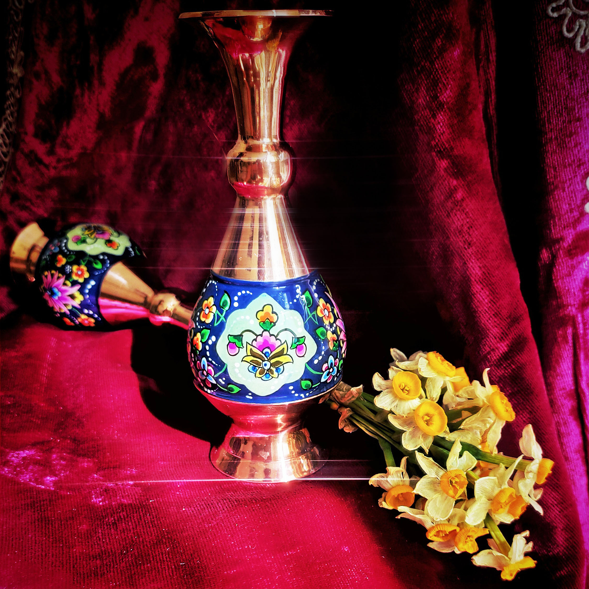 گلدان مسی مدل پرداز کد trj16 بسته دو عددی - تصویر 2