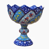 کاسه میناکاری مسی میناسرای نیکنامی مدل لاله کد 06